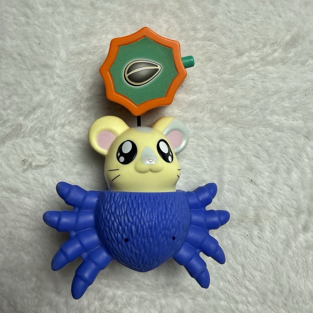 Vtg Hamtaro Hamster Pull String Spider Web Costume Burger King Toy 2003 Works